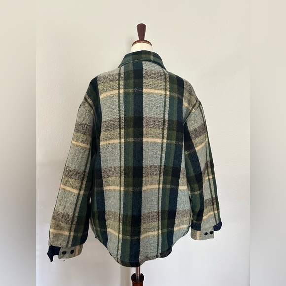 Vintage CPO Utility Jacket (Green Plaid Flannel) - Picture 2 of 4